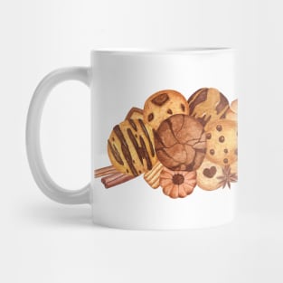 Cookies with chocolate and spices Mug